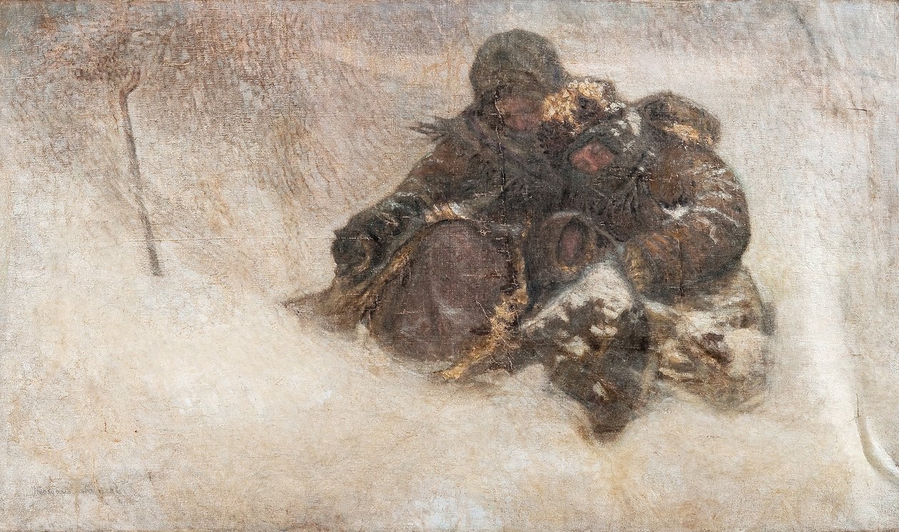 暴风雪。小孩儿 作者 尼古拉·彼得罗维奇·博格达诺夫·贝尔斯基
