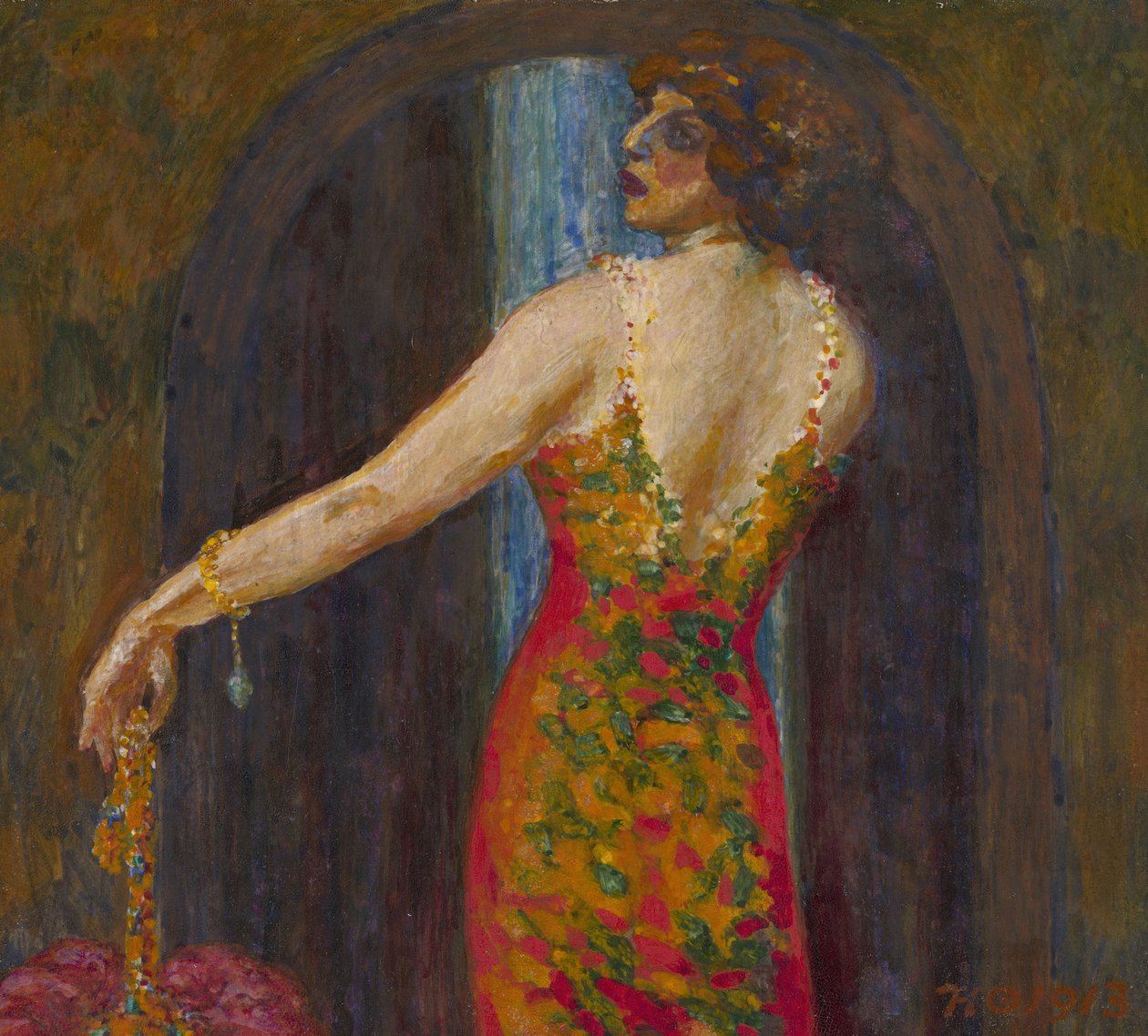Evfimia Nosova, née Ryabushinskaya的肖像 1881-1960年 作者 尼古拉·彼得罗维奇·费非拉科夫