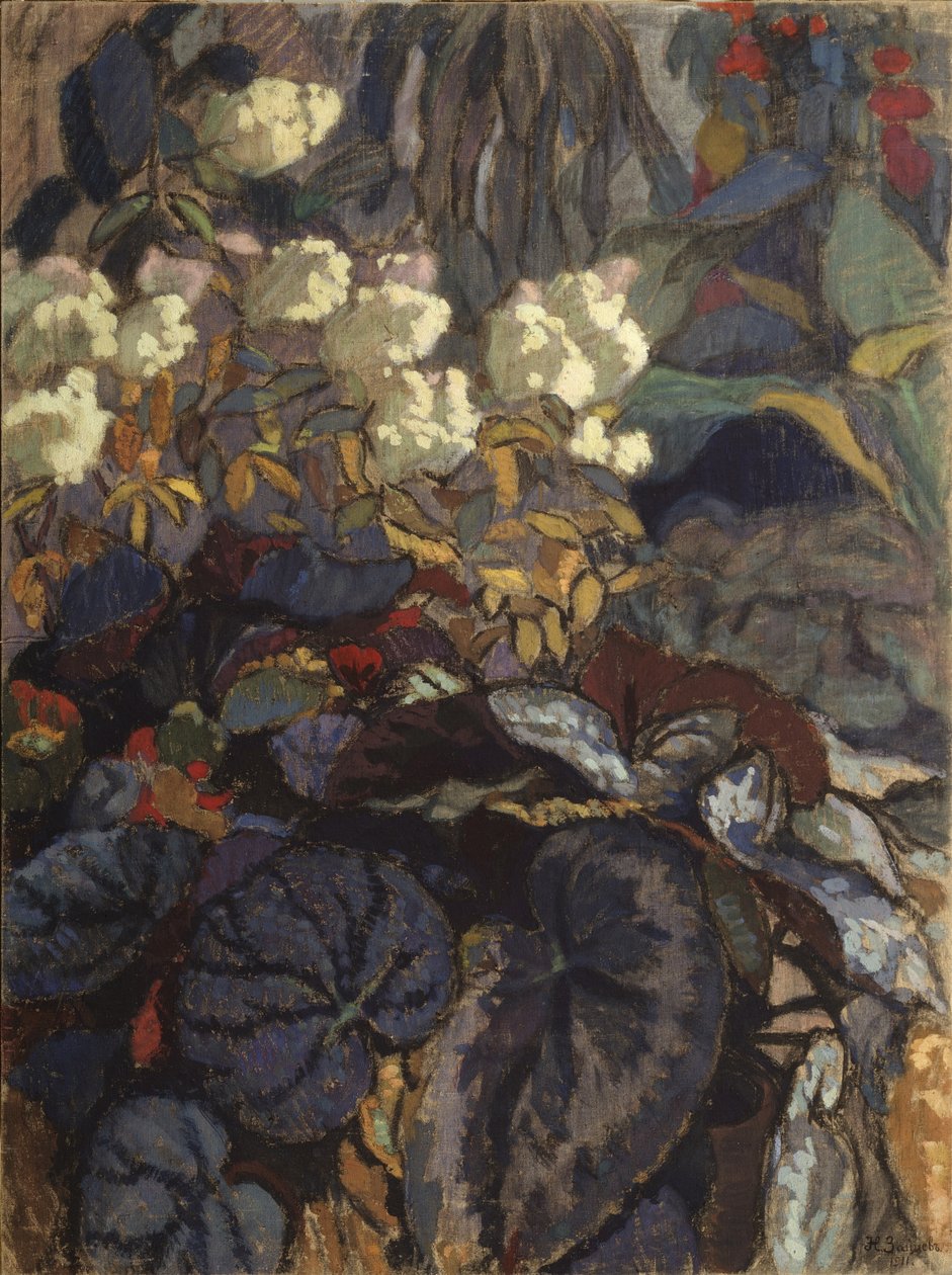鲜花，1911年 作者 尼古拉·谢苗诺维奇·扎伊采夫