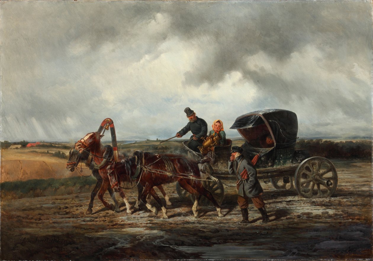 1873年，在通往拔牙器的路上 作者 尼古拉·叶戈罗维奇·斯维尔奇科夫