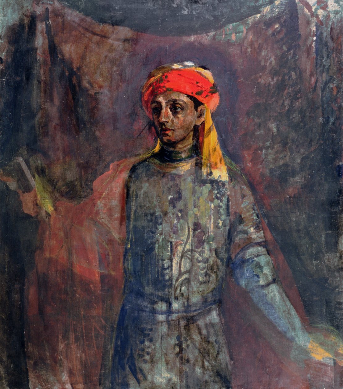 米哈伊尔·库兹明的肖像，1911-12 作者 尼古拉·尼古拉维奇·萨普诺夫