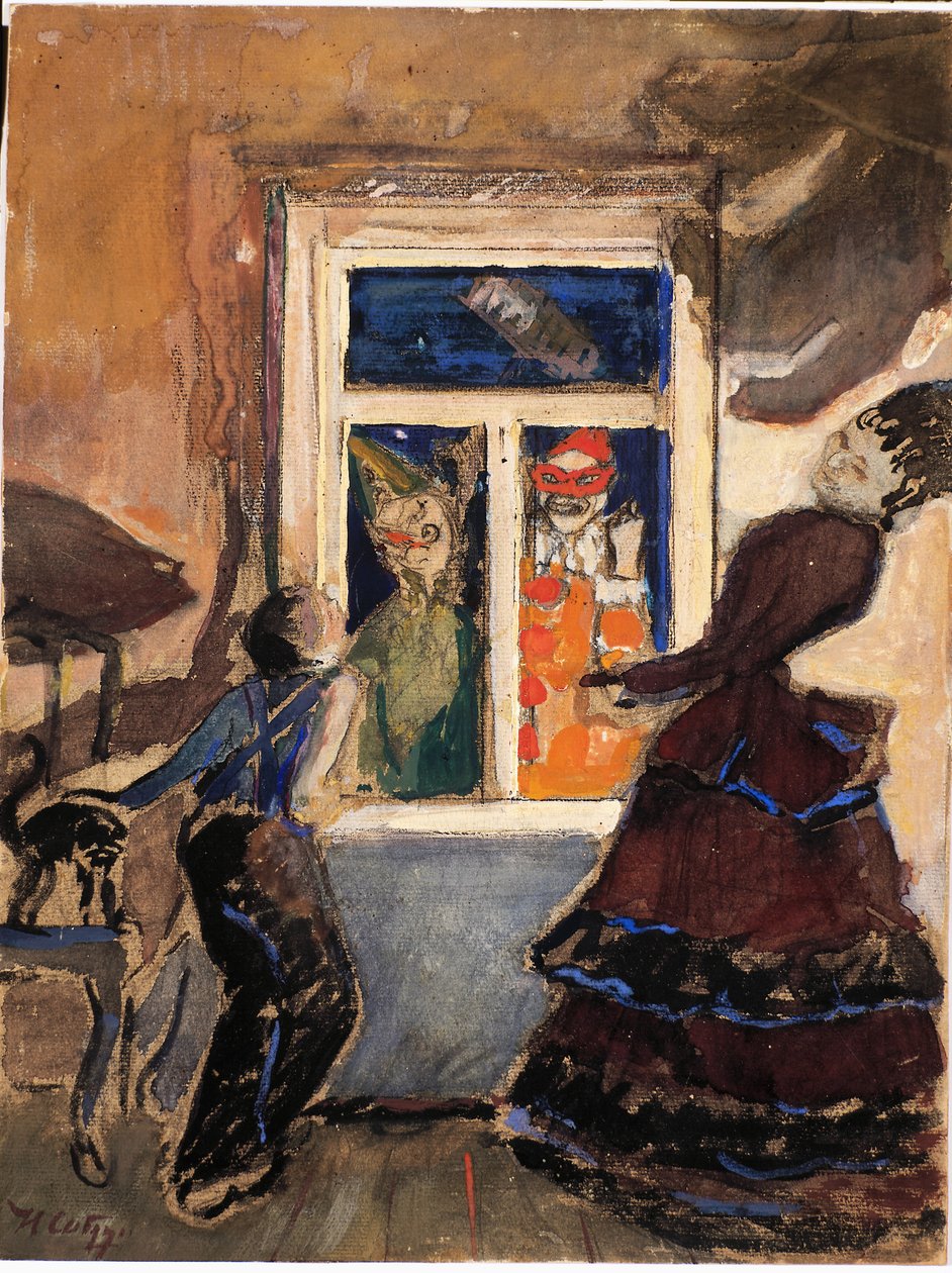妈妈，1908年。 作者 尼古拉·尼古拉维奇·萨普诺夫