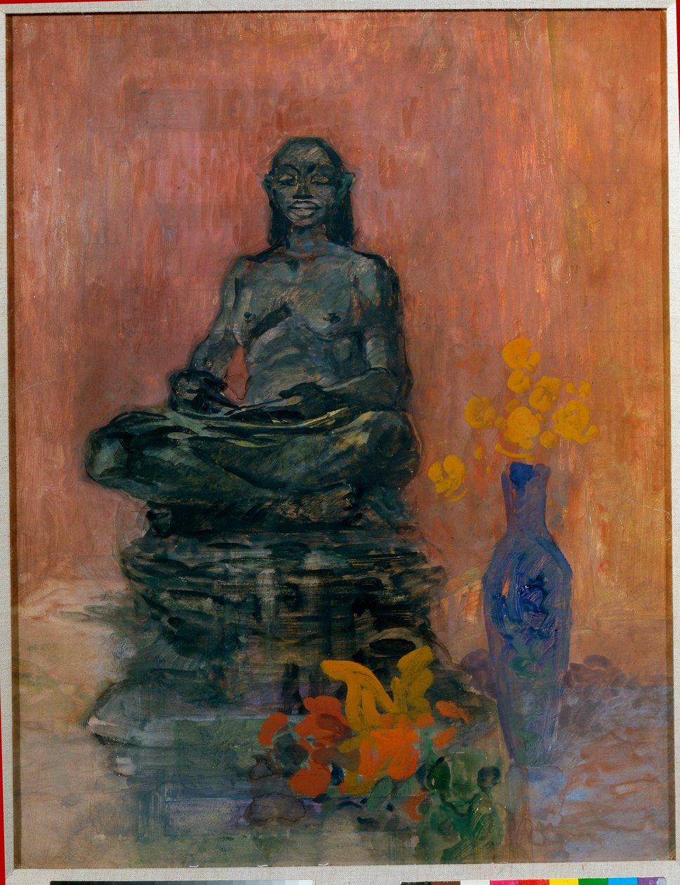 "" Une divinite hindou ""（印度教神）绘画由尼古拉·萨普诺夫 (Sapunov) (1880-1912) - 1900 年代 - 布面油画 - 私人收藏 作者 尼古拉·尼古拉维奇·萨普诺夫