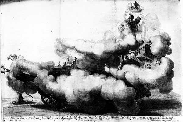 一辆由格里芬画的马车，由Carlo di Loreno驾驶，由Gerard Bouttats雕刻（b.1630） 作者 尼古拉斯·范·霍伊