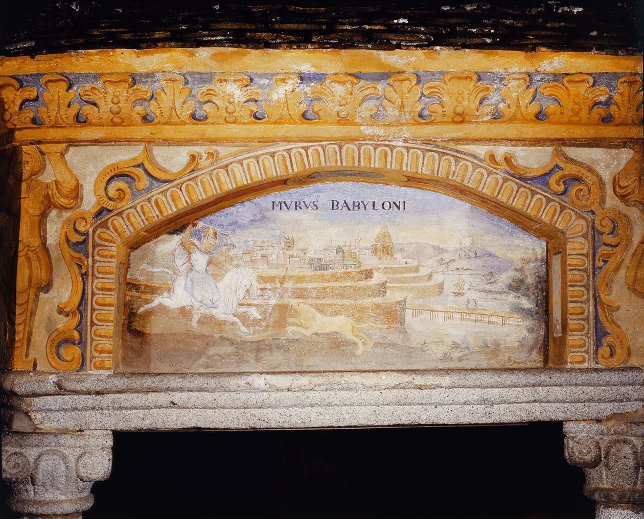巴比伦空中花园，来自“世界奇观之井”（&39;Pozzo delle Meraviglie&39;），1669-73 作者 尼古拉斯·席尔