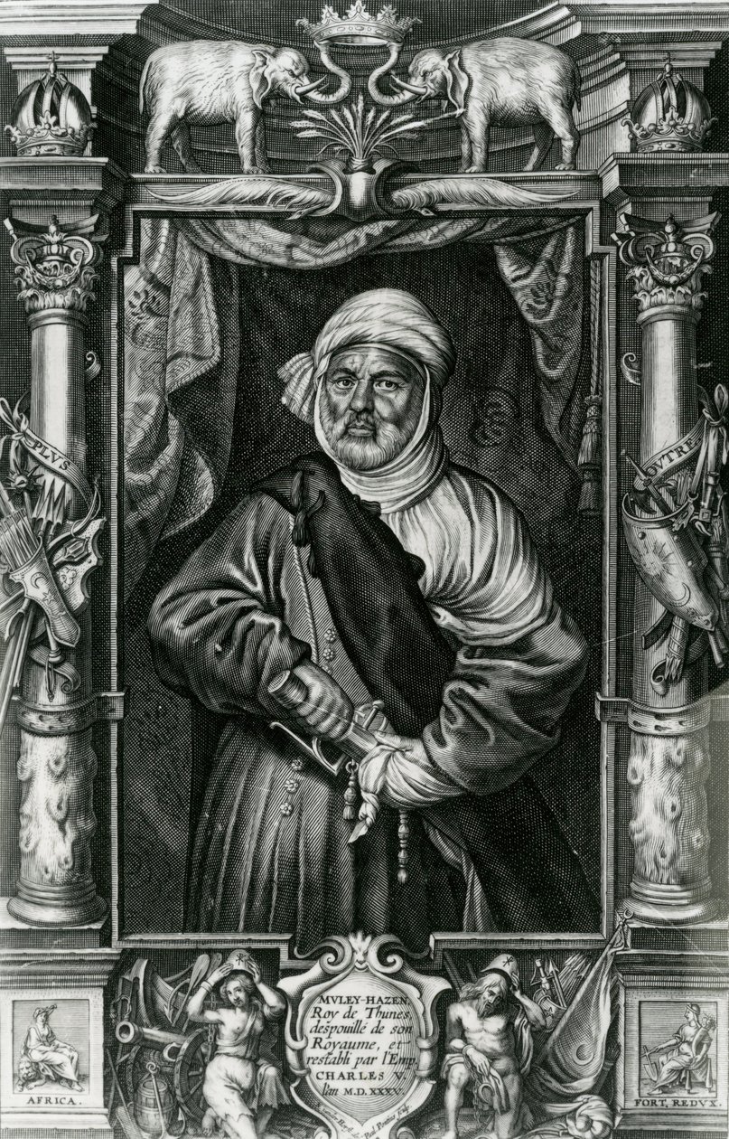 Abu l-Hasan Ali，也叫MuleyHacén，1535 作者 尼古拉斯·范德·霍斯特