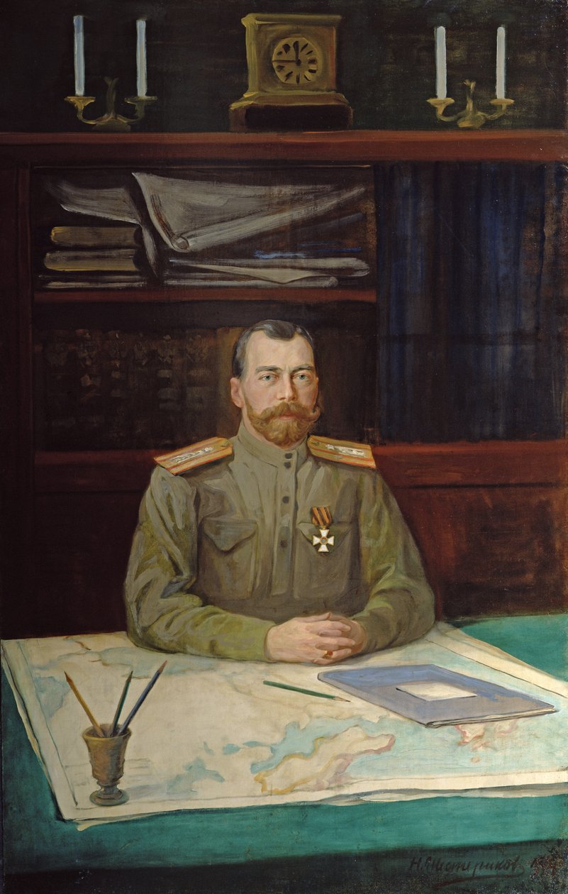 1914年尼古拉二世皇帝的肖像 作者 尼古拉·谢斯特里科夫（Nikolay Shesterikov）