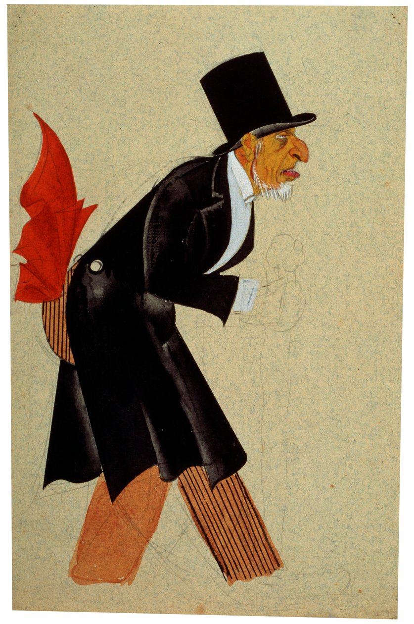 恩斯特-托勒的戏剧《处女森林》的服装设计，1924年。   作者 尼古拉·阿基莫夫