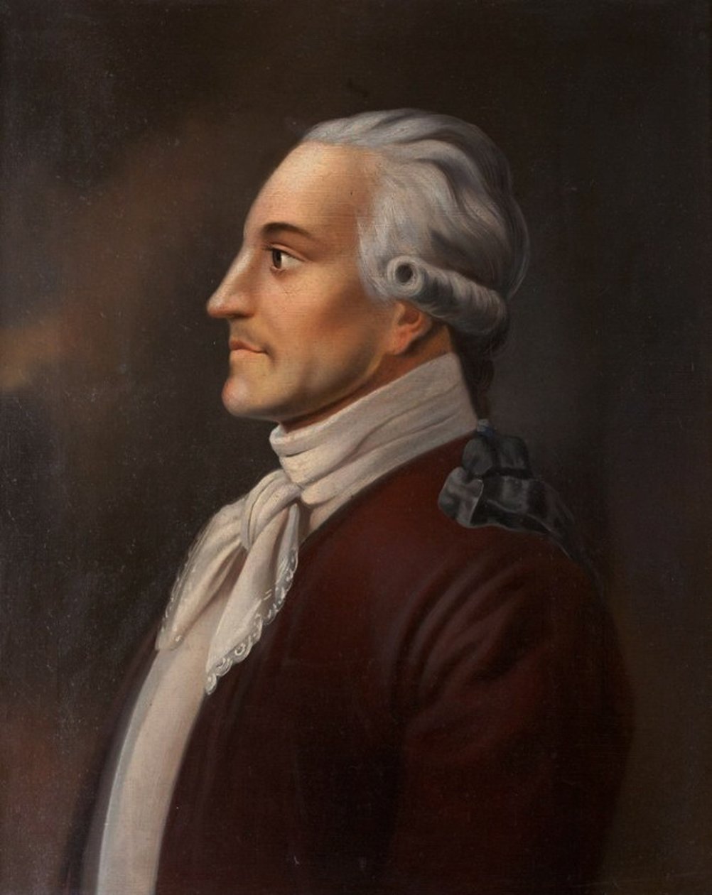 诗人Yakov Knyazhnin的肖像1742-1791，1854-1858年 作者 尼古拉·伊万诺维奇·波利瓦诺夫