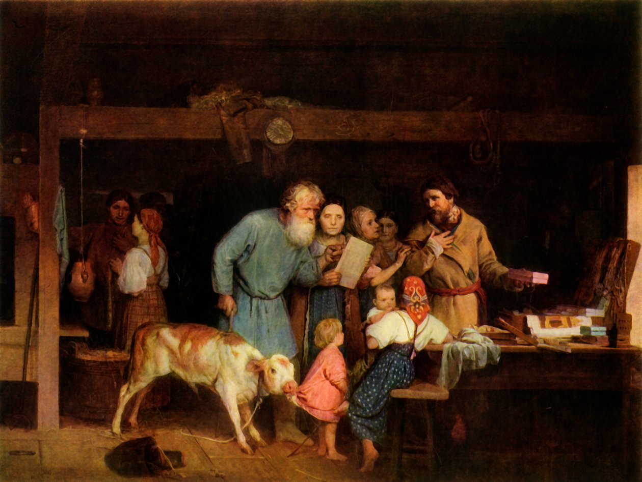 店主奥芬娜》，1865年，1965年。   作者 尼古拉·科舍列夫