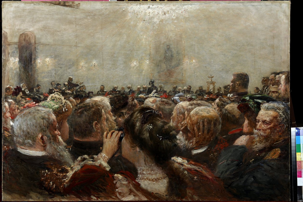The Port Arthur Trial par Dubovskoy, Nikolai Nikanorovich (1859-1918) 作者 尼古拉（Nikolay Nikanorovich）Dubovskoy