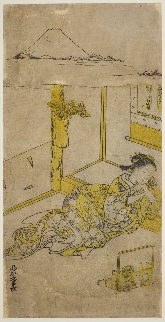 富士山下熟睡的少女 作者 西村重永