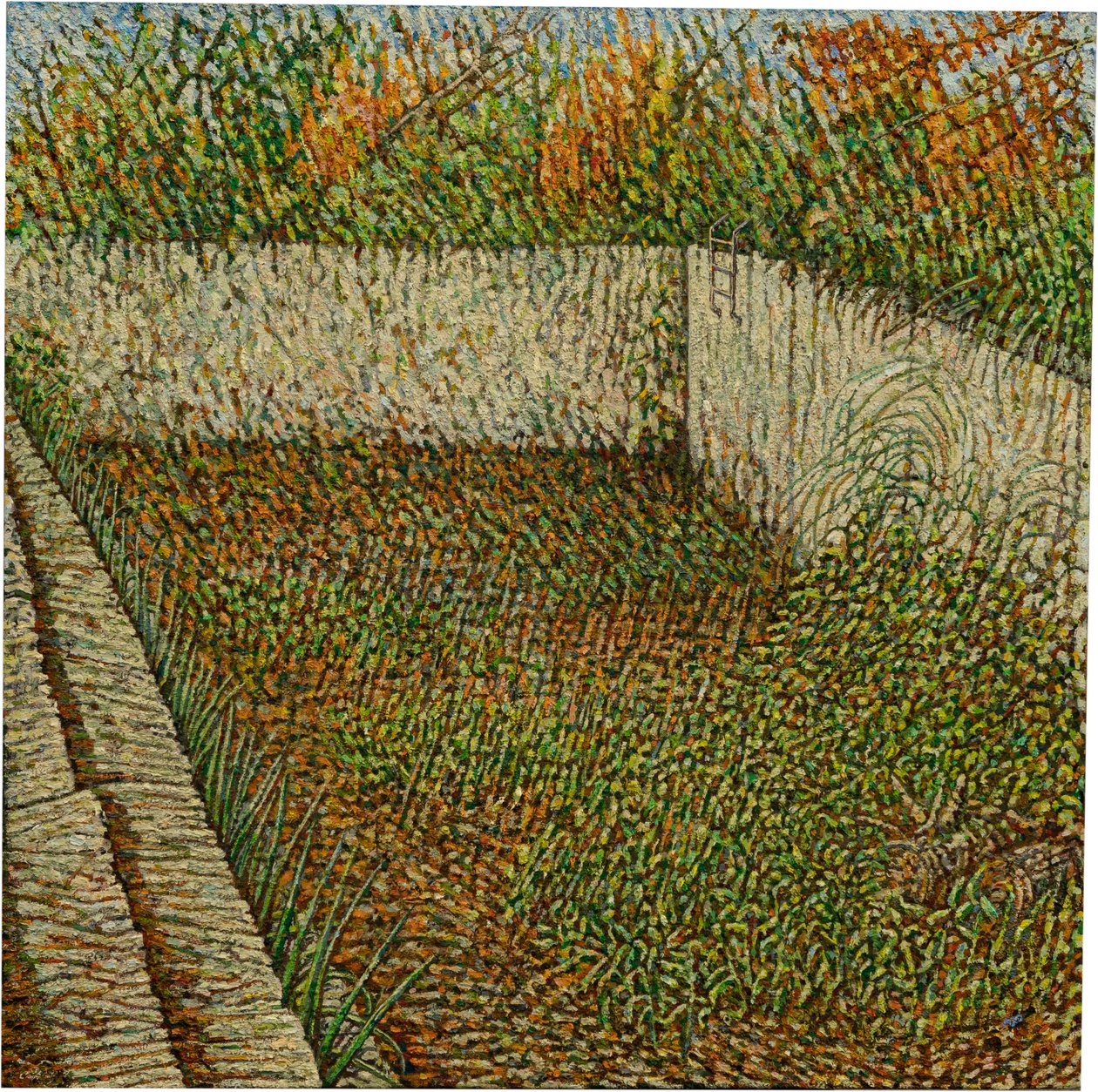 池畔时光，2022 年（亚麻布油画） 作者 诺埃尔·潘恩