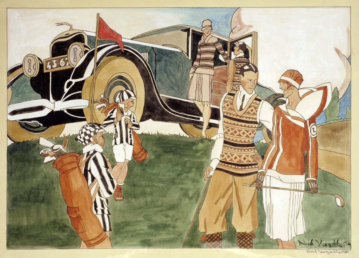 时尚与汽车, 1920 作者 诺埃尔·瓦吉塔