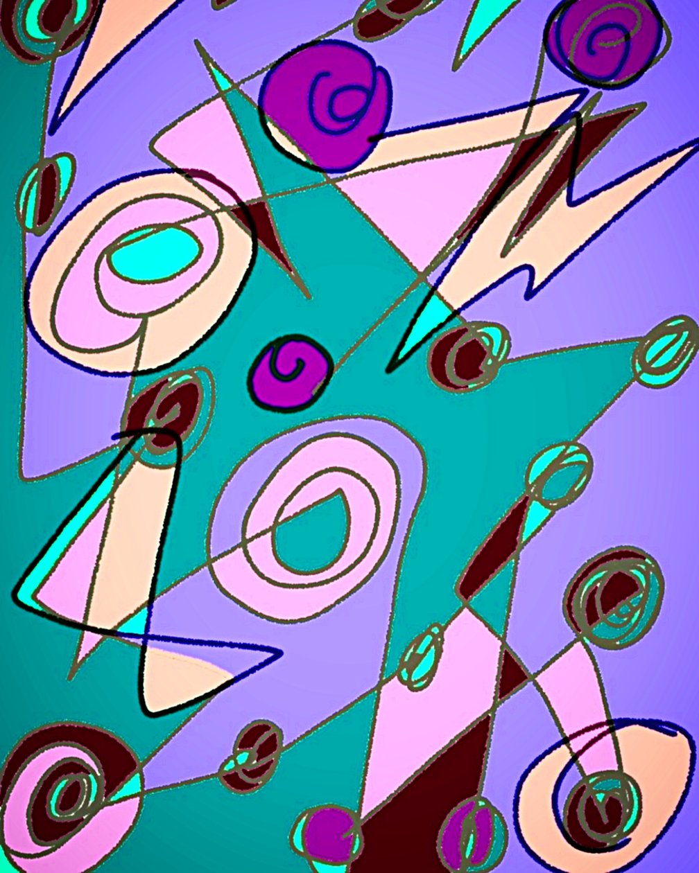 抽象画No.02 作者 森美能美