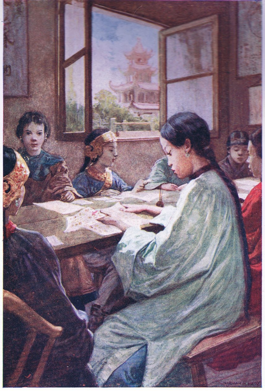 一所中国学校c.1900 作者 诺曼·哈迪