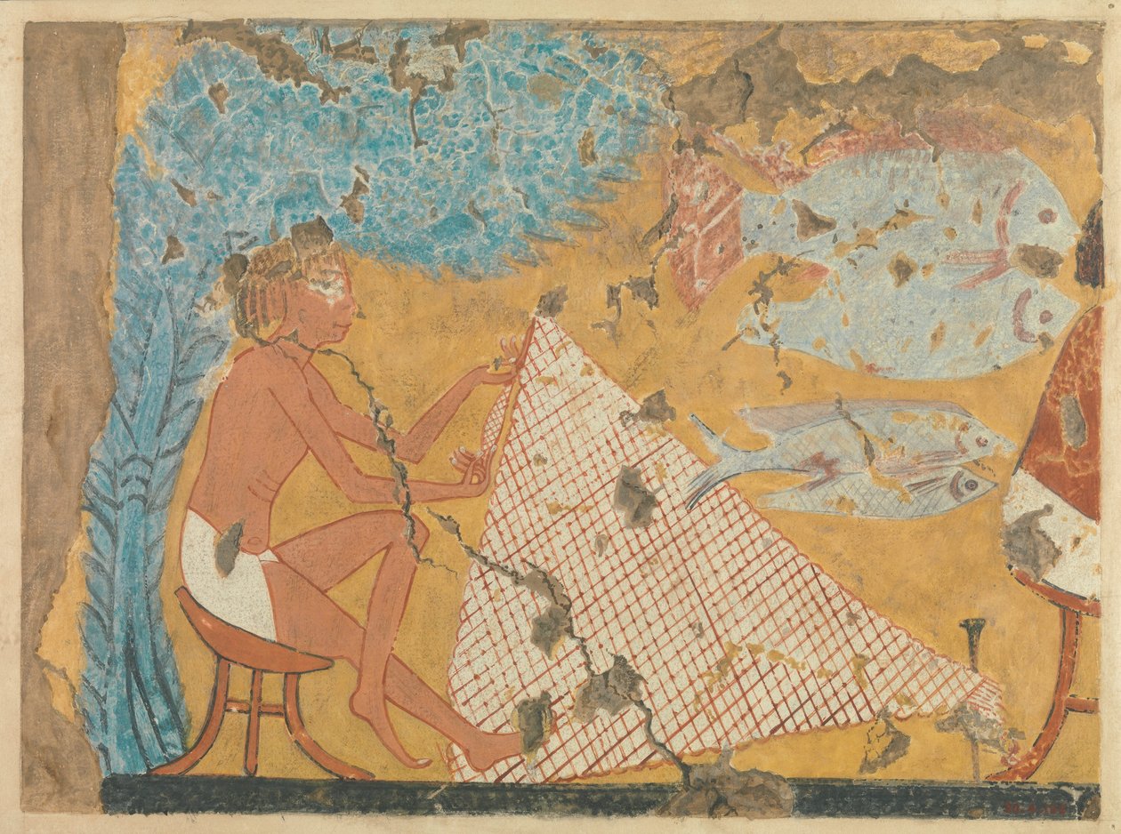 男人制作网，Ipuy墓，公元前1295-1213（纸上蛋彩画） 作者 诺曼·德·加里斯·戴维斯