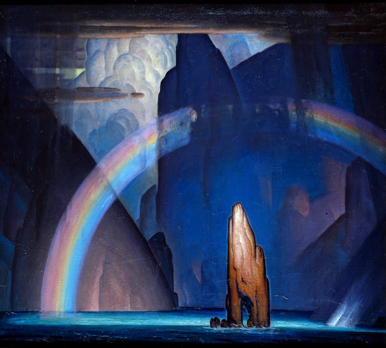 隔离》，约 1930-35 年（布面油画） 作者 诺伍德·麦吉尔维