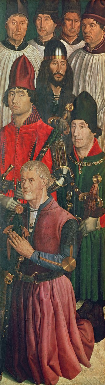 骑士小组，来自圣文森特的Polyptych，c.1465 作者 努诺·贡萨尔维斯（Nuno Goncalves）或冈萨维斯（Gonzalvez）