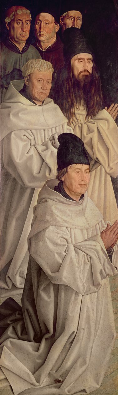 僧侣小组，来自圣文森特的Polyptych，c.1465 作者 努诺·贡萨尔维斯（Nuno Goncalves）或冈萨维斯（Gonzalvez）