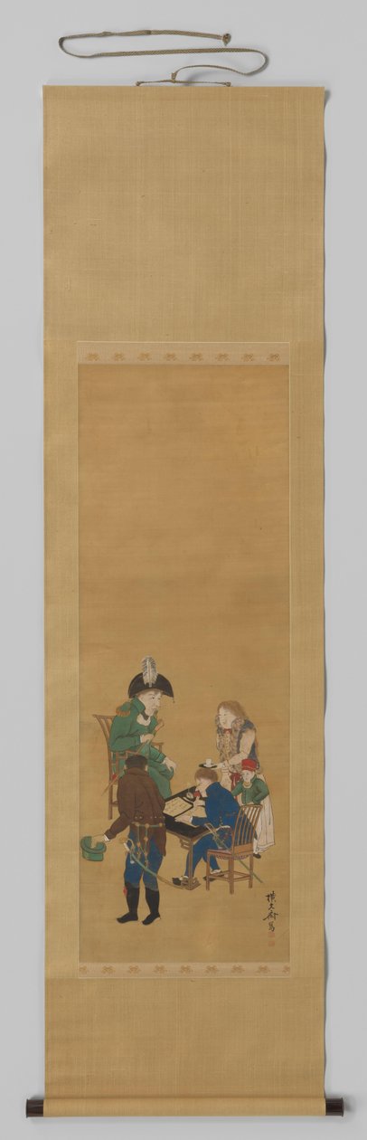 Philipp Franz von Siebold，德岛首席大师 作者 欧文斋（艺术家签名）