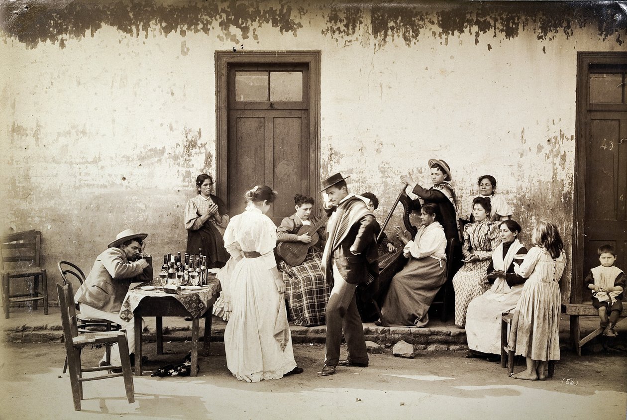 智利舞者la cueca（明胶银印） 作者 或W. Heffer