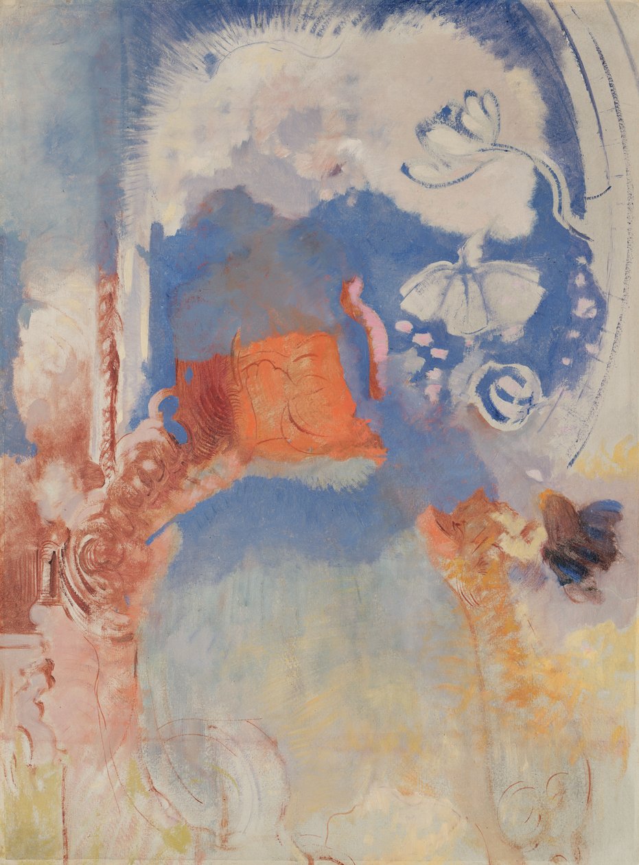 组成，c.1900 作者 奥迪隆·雷顿（Odilon Redon）