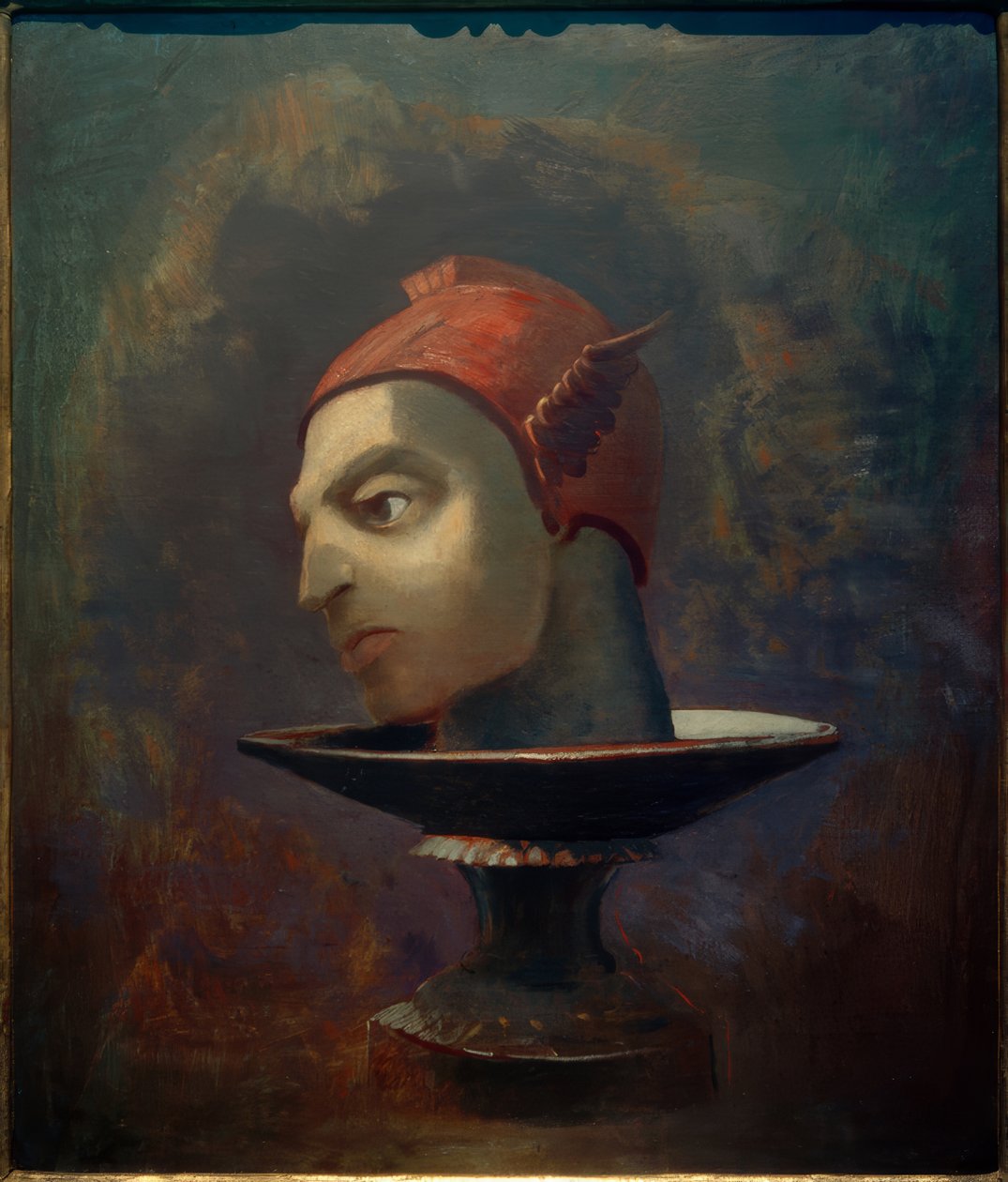 英仙座的负责人（碗上的水星的负责人） 作者 奥迪隆·雷顿（Odilon Redon）