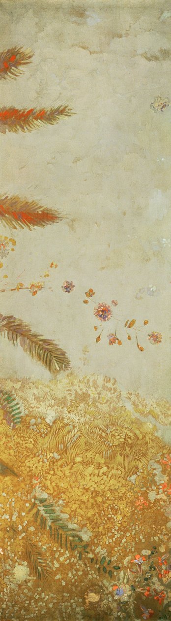 装饰面板，为Ernest Chausson设计的五个装饰面板之一，1902年（画布上的油和水粉） 作者 奥迪隆·雷顿（Odilon Redon）