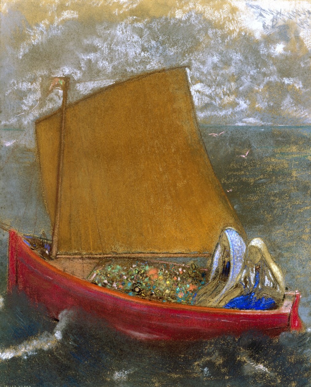 黄帆 作者 奥迪隆·雷顿（Odilon Redon）