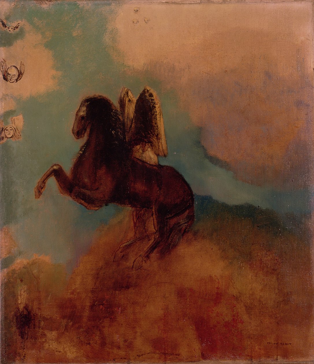 Pegasus，1914年 作者 奥迪隆·雷顿（Odilon Redon）