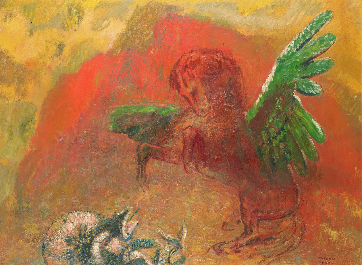 Pegasus Triumphant 作者 奥迪隆·雷顿（Odilon Redon）