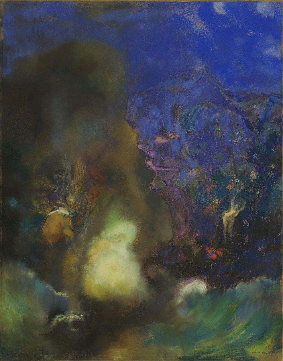 Roger和Angelica，c.1910 作者 奥迪隆·雷顿（Odilon Redon）