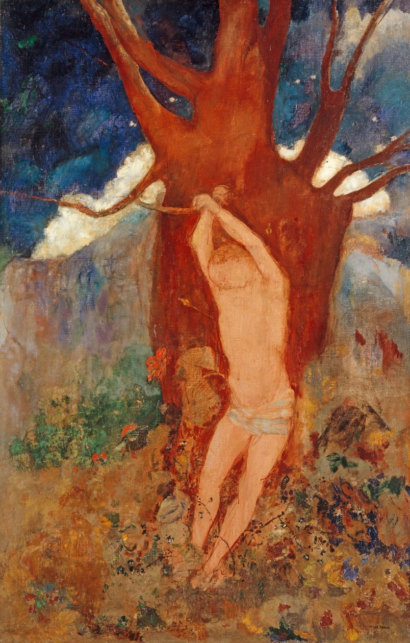 圣塞巴斯蒂安，1910年 作者 奥迪隆·雷顿（Odilon Redon）