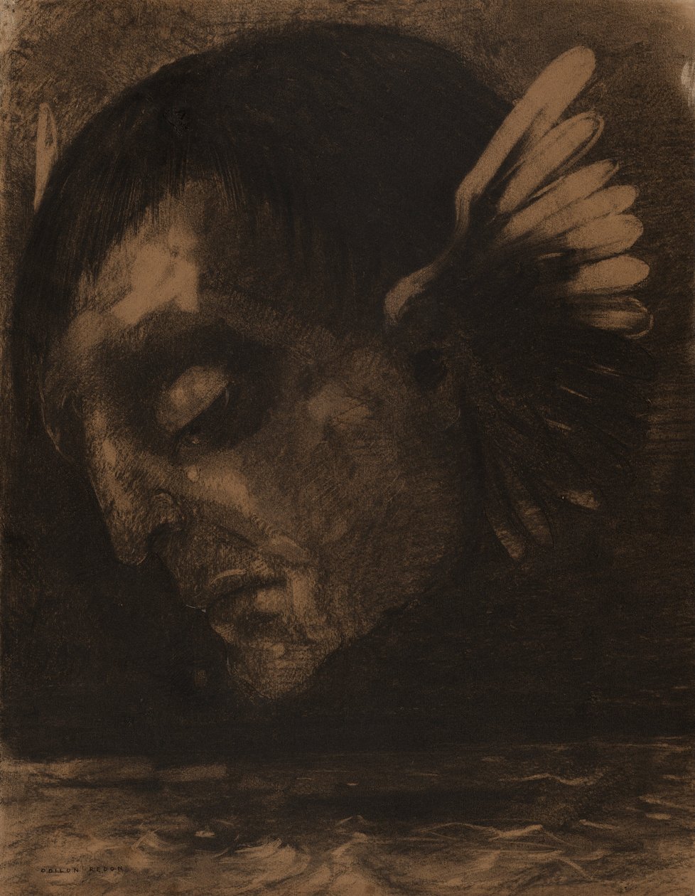 泪（哭泣） 作者 奥迪隆·雷顿（Odilon Redon）
