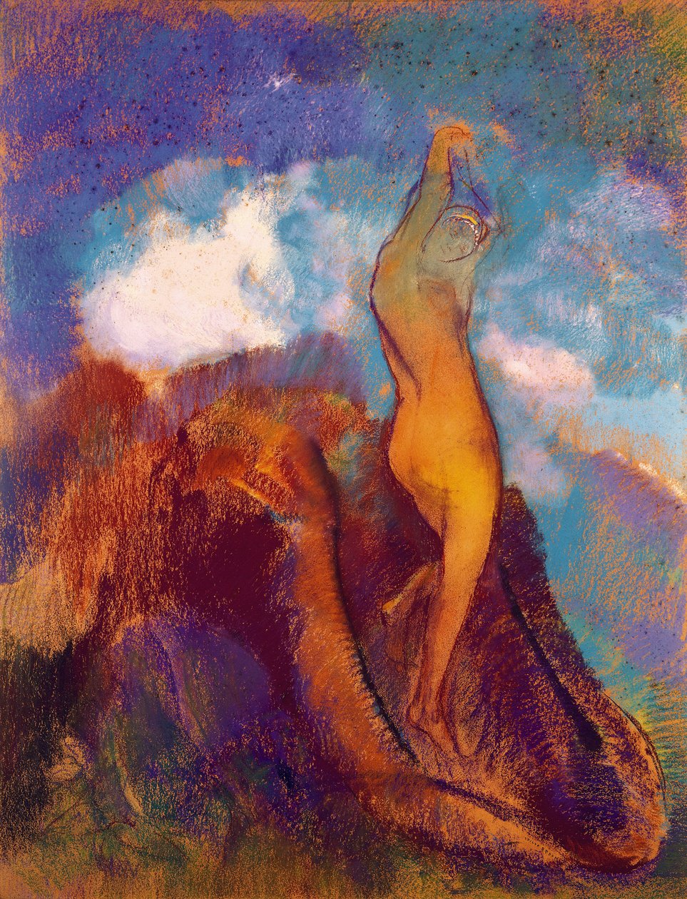 金星的诞生，1912年（纸上粉彩） 作者 奥迪隆·雷顿（Odilon Redon）