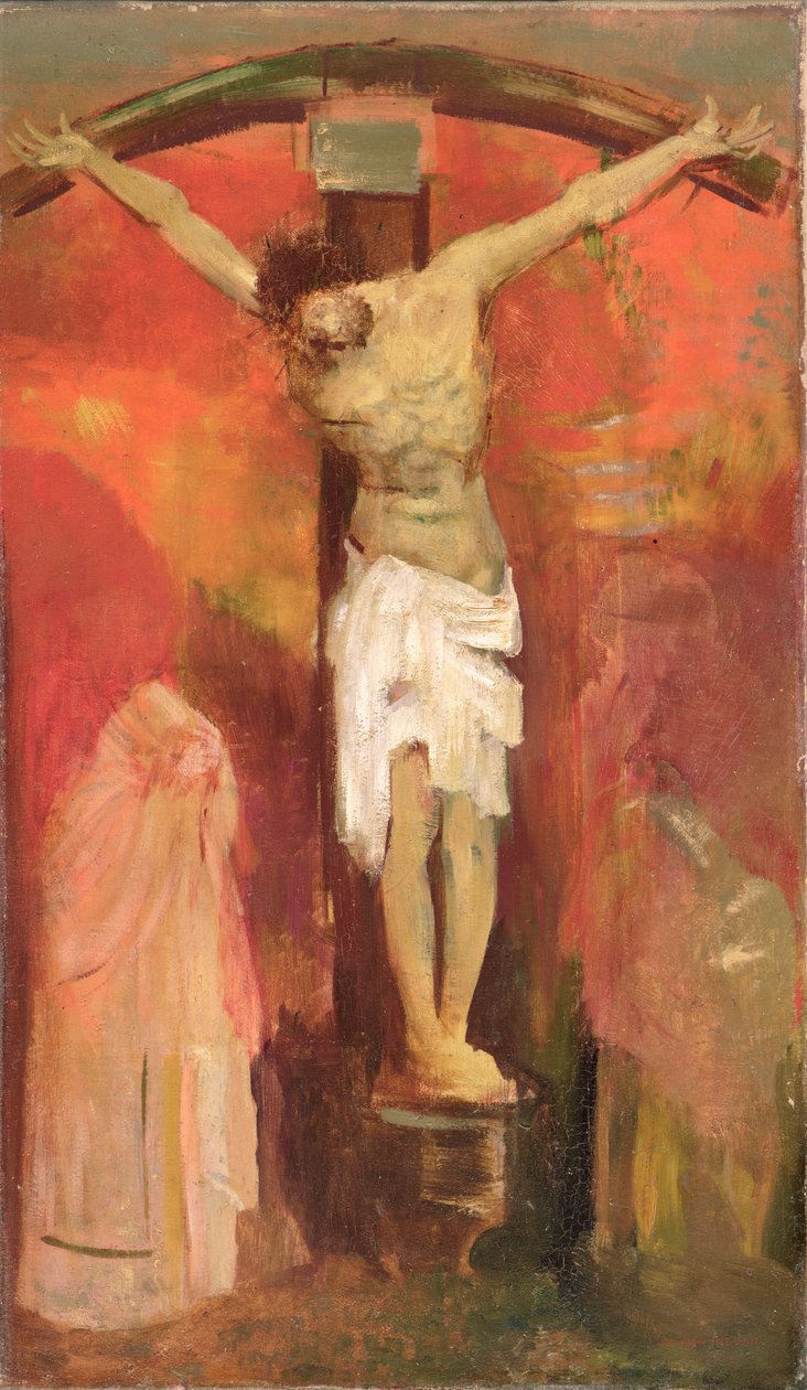 十字架上钉死，c.1904 作者 奥迪隆·雷顿（Odilon Redon）