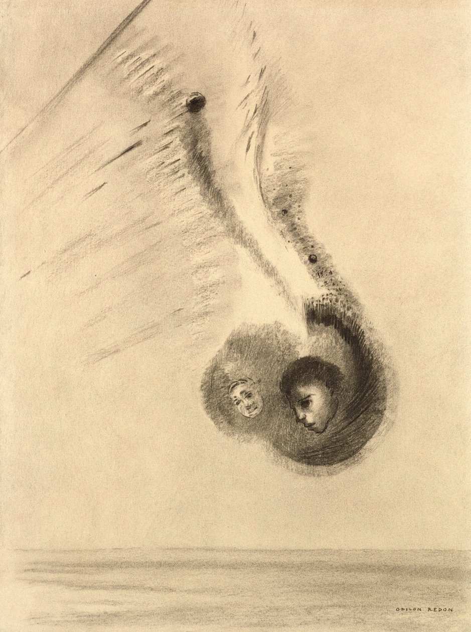 Sciapods（木炭） 作者 奥迪隆·雷顿（Odilon Redon）