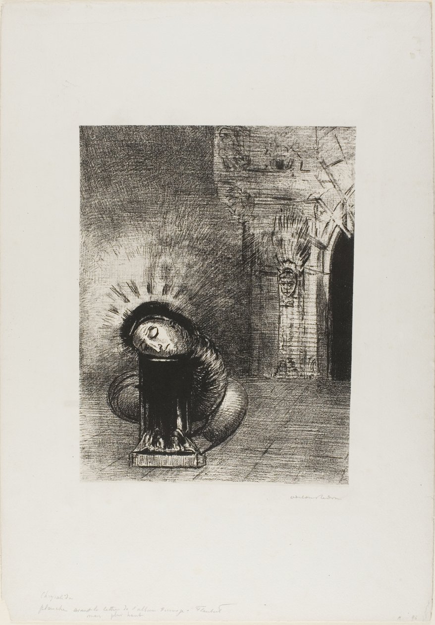 漫长的蛹，血的颜色，第 2 版，共 6 页 作者 奥迪隆·雷顿（Odilon Redon）