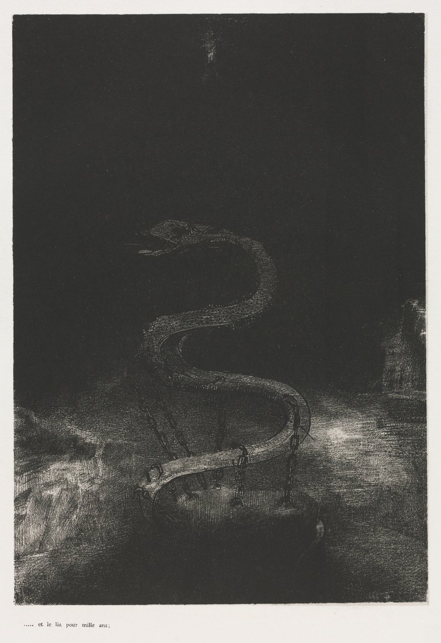 将他束缚千年 作者 奥迪隆·雷顿（Odilon Redon）