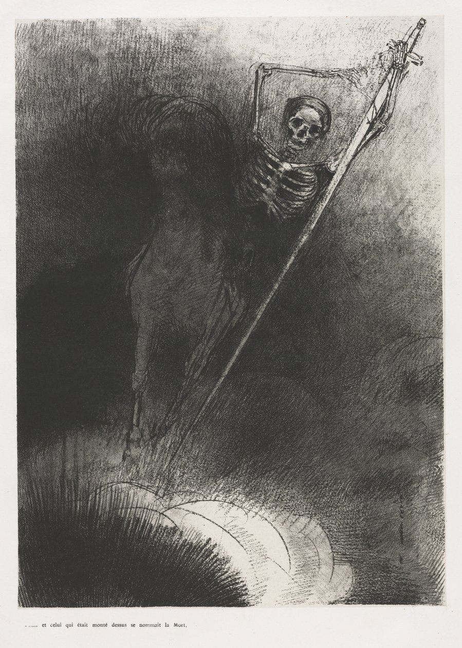 他的名字是死亡 作者 奥迪隆·雷顿（Odilon Redon）