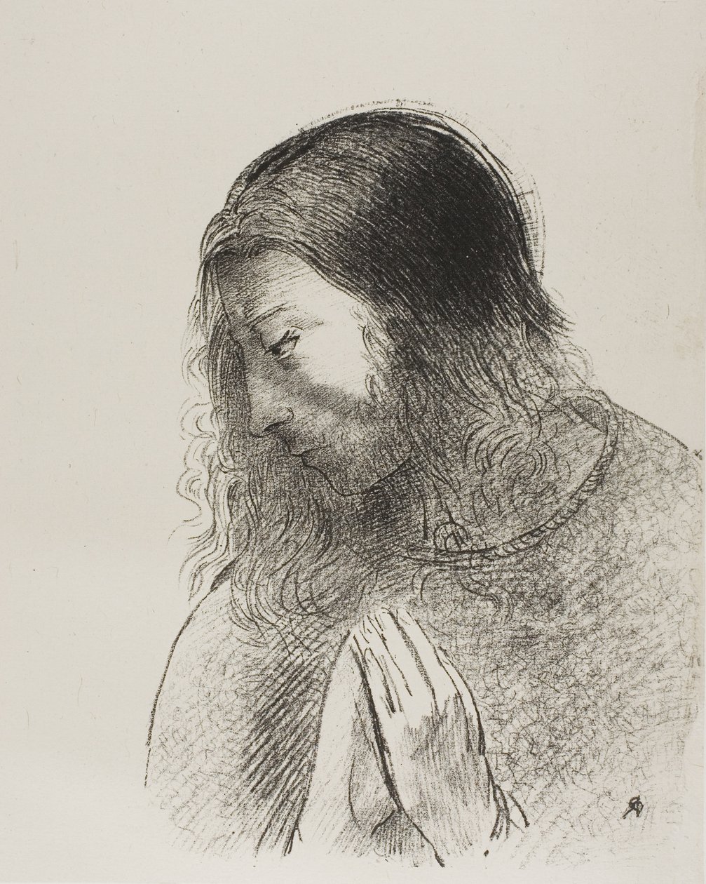 我约翰看见并听见这些事，第 12 版，共 12 页 作者 奥迪隆·雷顿（Odilon Redon）