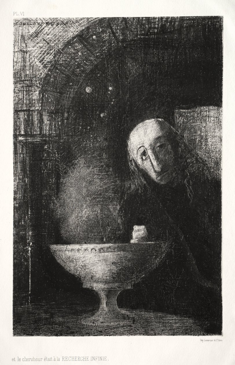 搜索者进行着无限的搜索 作者 奥迪隆·雷顿（Odilon Redon）