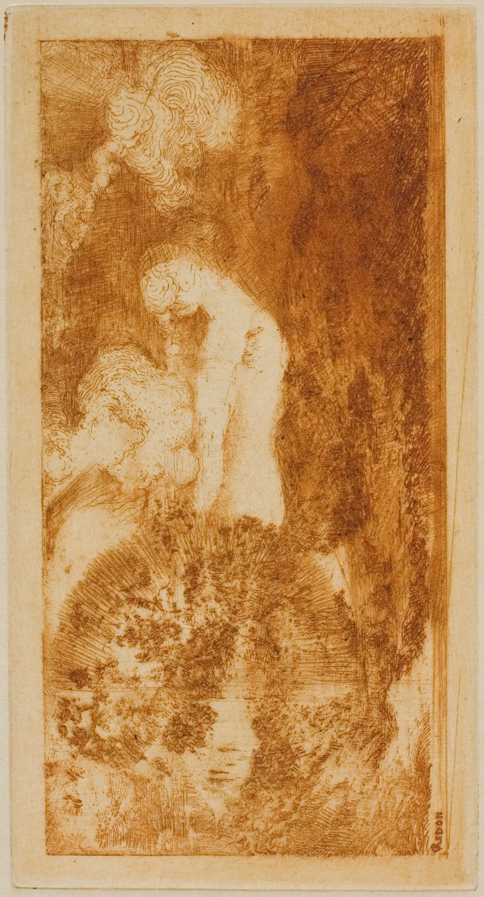 浴缸 作者 奥迪隆·雷顿（Odilon Redon）