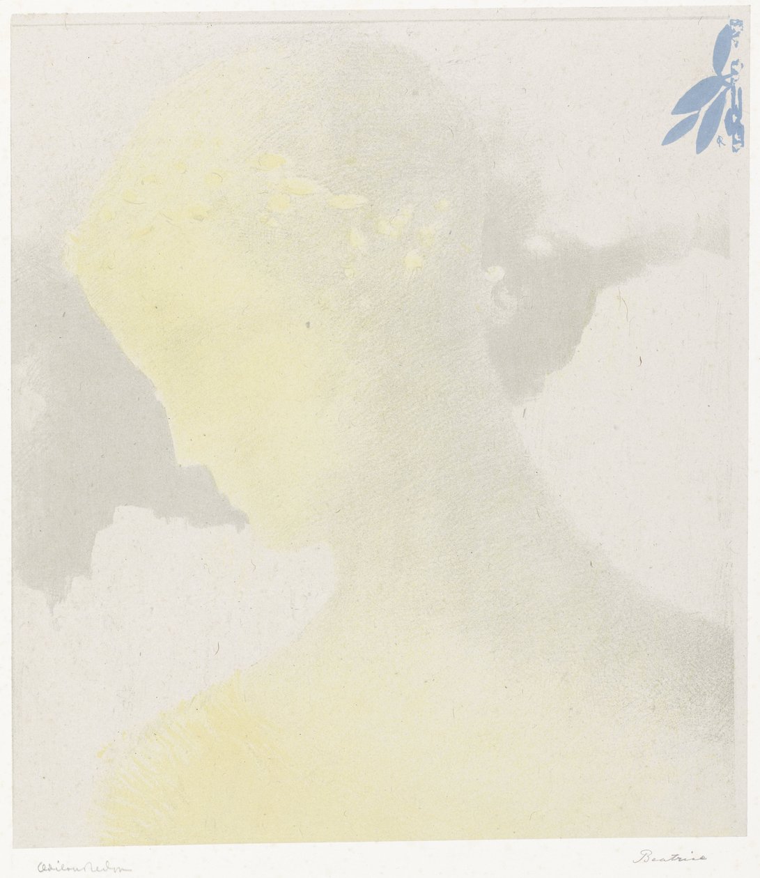 比阿特丽斯 Galerie Vollard 的原创版画专辑（系列名称） 作者 奥迪隆·雷顿（Odilon Redon）
