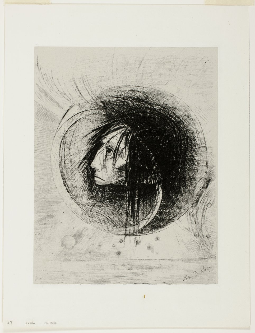 绽放，《梦中》第一版 作者 奥迪隆·雷顿（Odilon Redon）