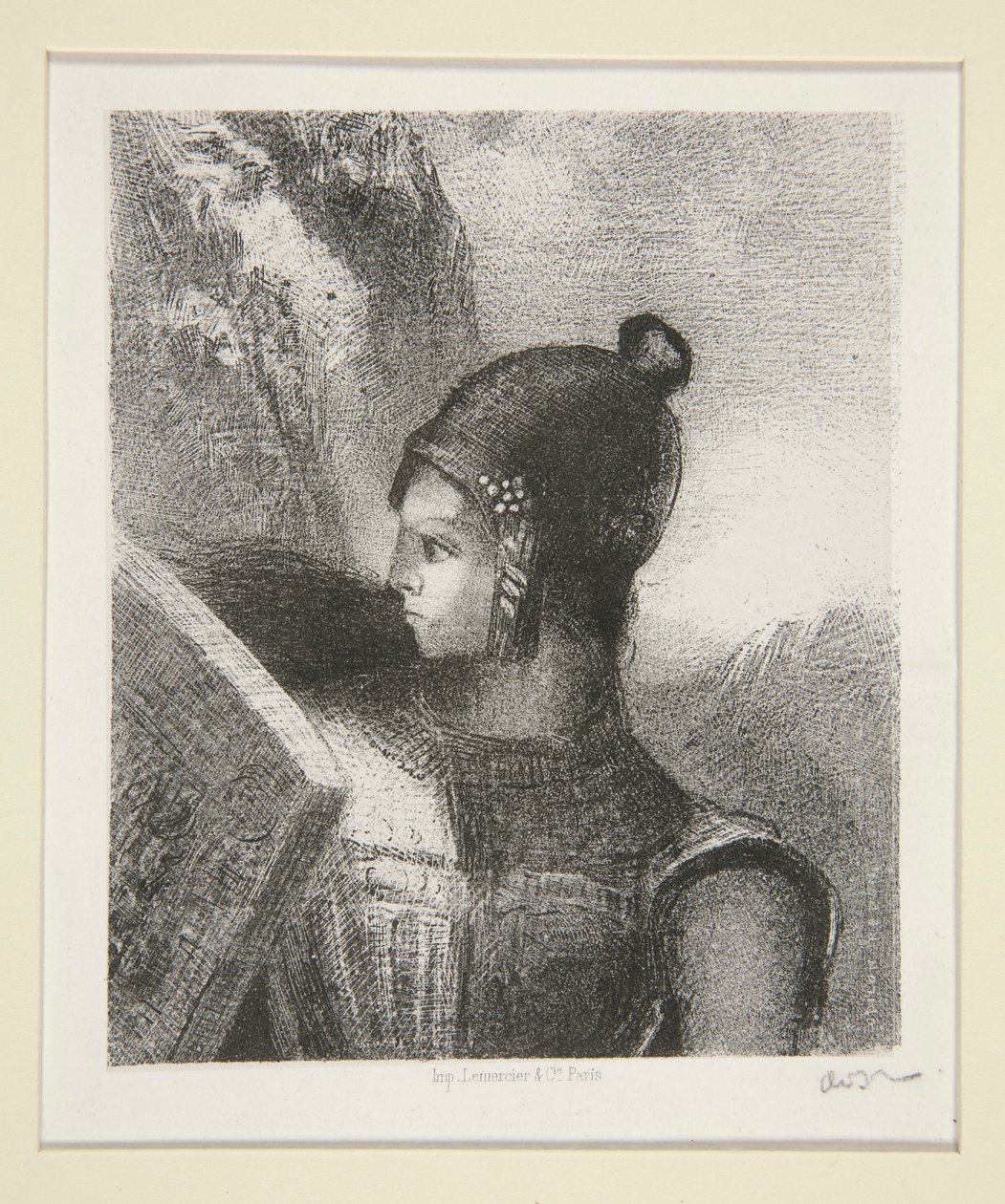 Br?nhilde，《La Revue Wagnerienne》封面插图 作者 奥迪隆·雷顿（Odilon Redon）
