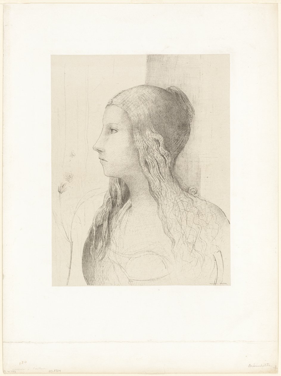 布吕恩希尔德（诸神的黄昏） 作者 奥迪隆·雷顿（Odilon Redon）