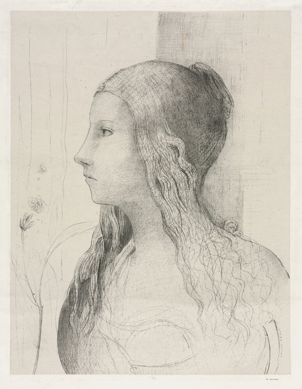 诸神的黄昏》中的布吕恩希尔德 作者 奥迪隆·雷顿（Odilon Redon）
