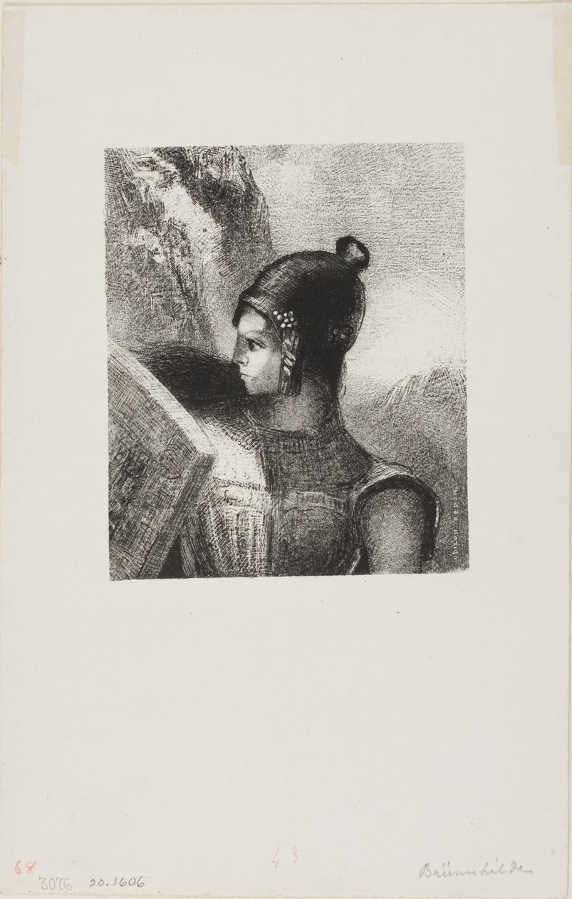 布伦希尔德 作者 奥迪隆·雷顿（Odilon Redon）